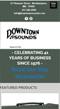 Mobile Screenshot of downtownsounds.com