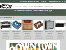 Tablet Screenshot of downtownsounds.com